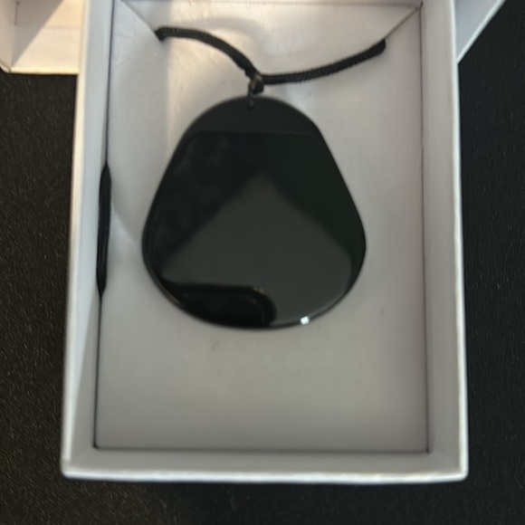 Obsidian happy Buddha pendant on adjustable rope/New - Picture 3 of 4